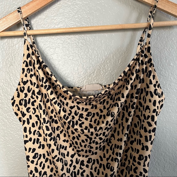 Urban Outfitters Leopard Cowl Neck Cami Tank - Picture 4 of 6